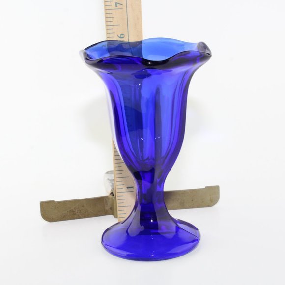 Anchor Hocking Dining Cobalt Blue Ice Cream Sundae Glasses Poshmark